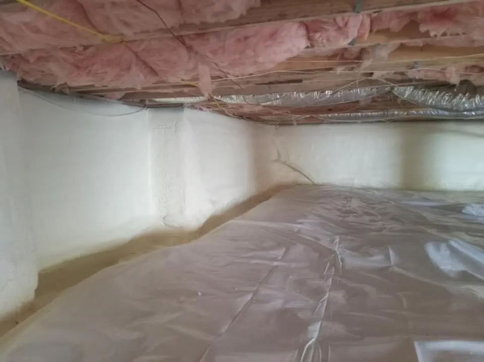 Crawl space encapsulation with closed-cell spray foam for Metal Roof Coating in Hockessin